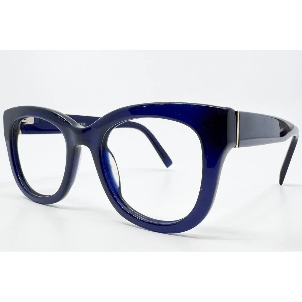 Warby Parker Gemma 356 Eyeglasses Womens Blue Cat Eye 52-22-142